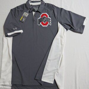 NEW 2XL BUCKEYES Gray Men’s db #132T Polo Shirt